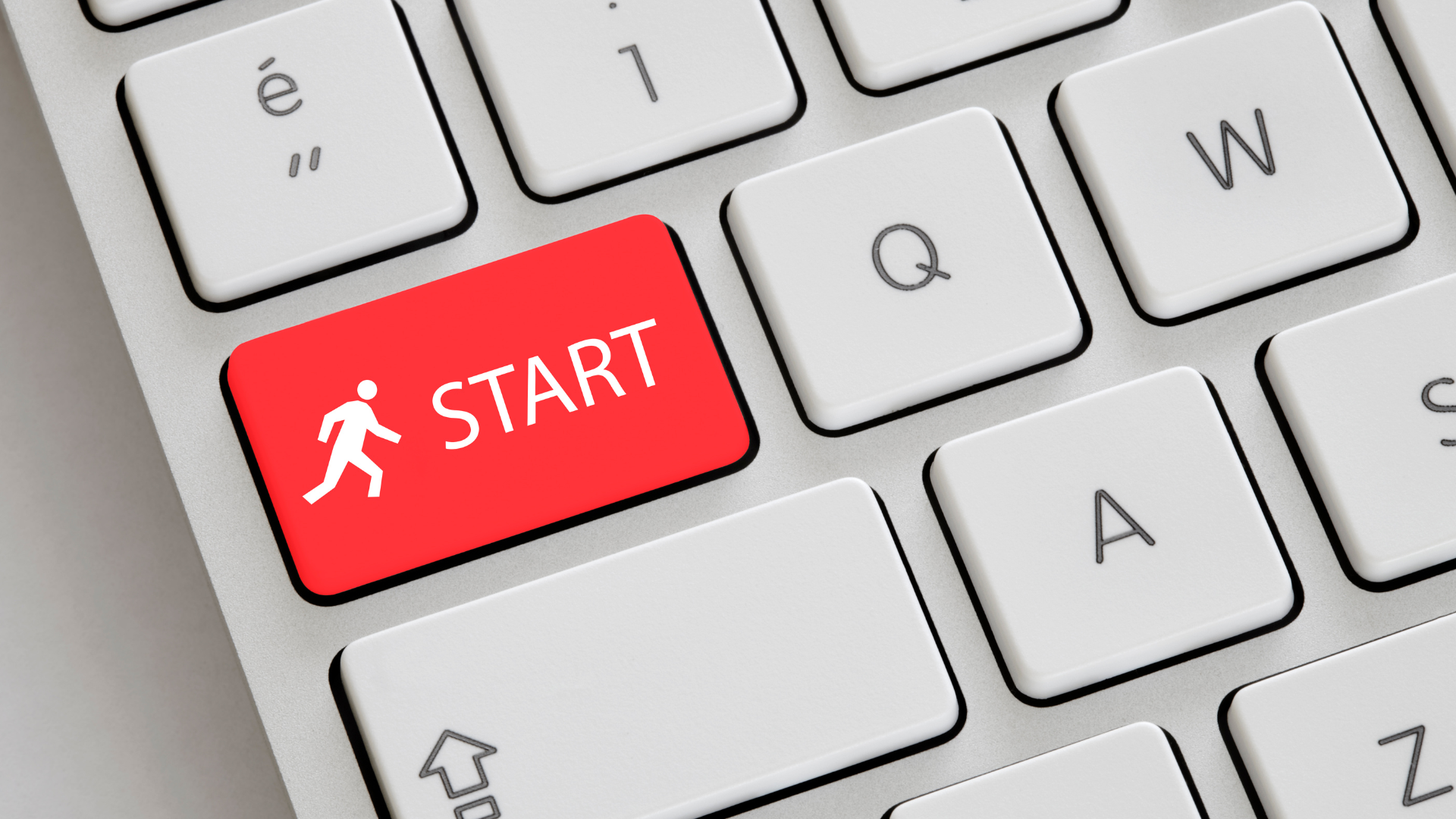 Keyboard with start button